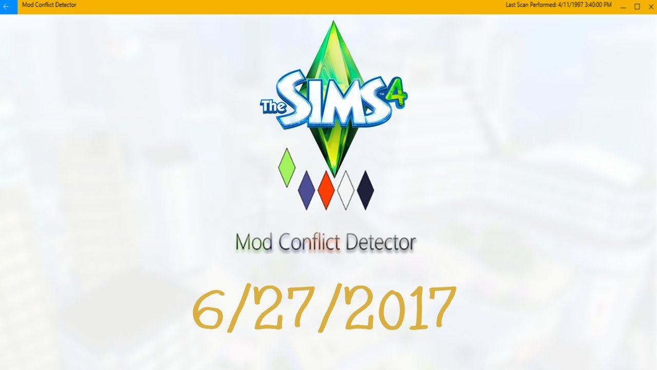 mods conflict detector sims 4